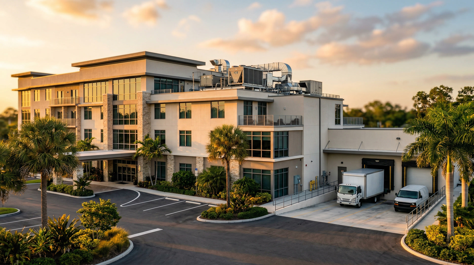 Commercial building energy savings installation